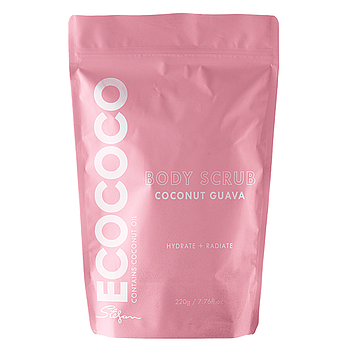 Соляний скраб для тіла з екстрактом кокоса і гуави Ecococo Coconut Guava Body Scrub 220 г