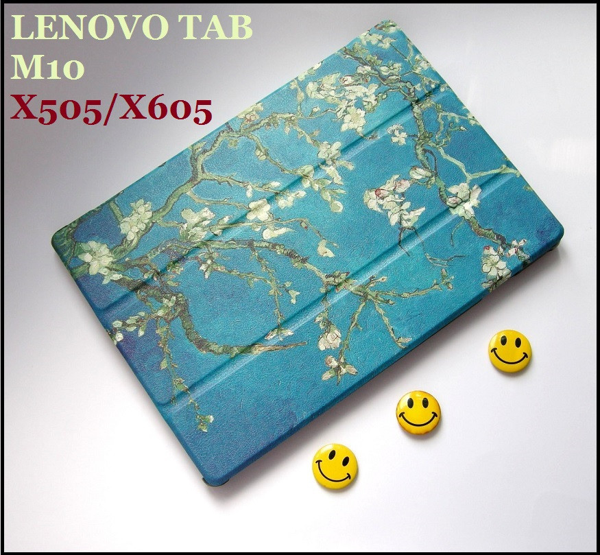 Бірюзовий чохол для дівчини Lenovo Tab M10 HD (Tb-X505L x505F), M10 FHD X605) Сакура