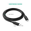 Кабель зарядний Ugreen USB 2.0 Type-C to Type-C PD QC 4.0 1.5 М Black (US286), фото 9