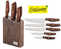 Набор ножей из нержавеющей стали на подставке Maestro MR-1416