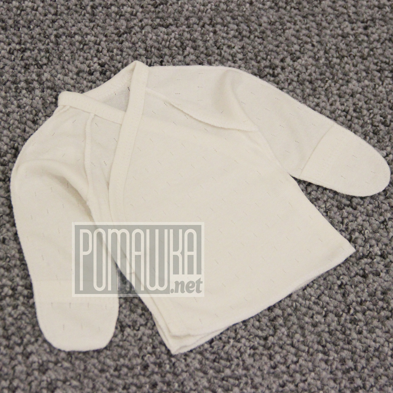 Літня з дірочками р 56 0-1 місяць бавовняна сорочка для новонароджених в пологовий будинок шви назовні АЖУР