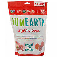 YumEarth, органические леденцы (50 шт., 8 вкусов), Organic pops