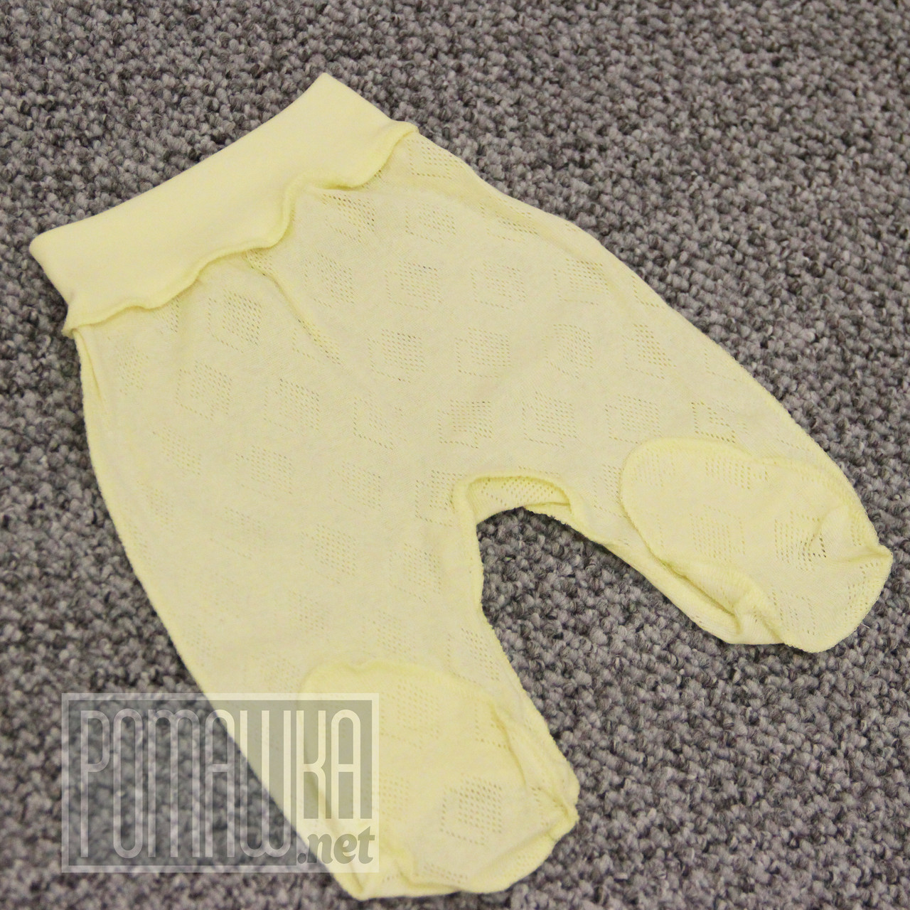 Повзунки (штанці) на широкій резинці р. 68 тканина КУЛІР 100% тонкий бавовна ТМ Авекс 3166 Блакитний, фото 1