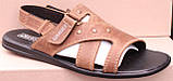 Босоніжки шкіряні чоловічі від виробника модель АМБ05, фото 2