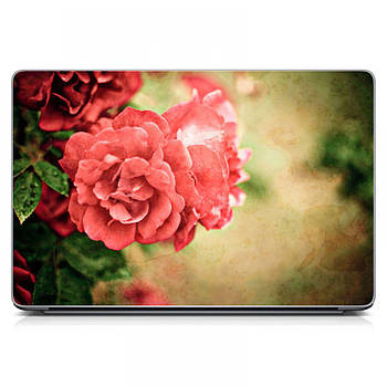 Наклейка на ноутбук захисна 15.6"-13.3" Vintage Rose Матова, подарунок для дівчини, подарунок сестрі 380х250 мм