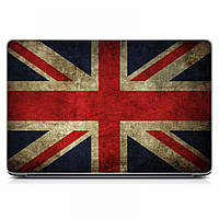 Наклейка на ноут 15.6"-13.3" United Kingdom Flag Матовый 380х250 мм, наклейка на ноутбук Dell, Acer, Asus, HP
