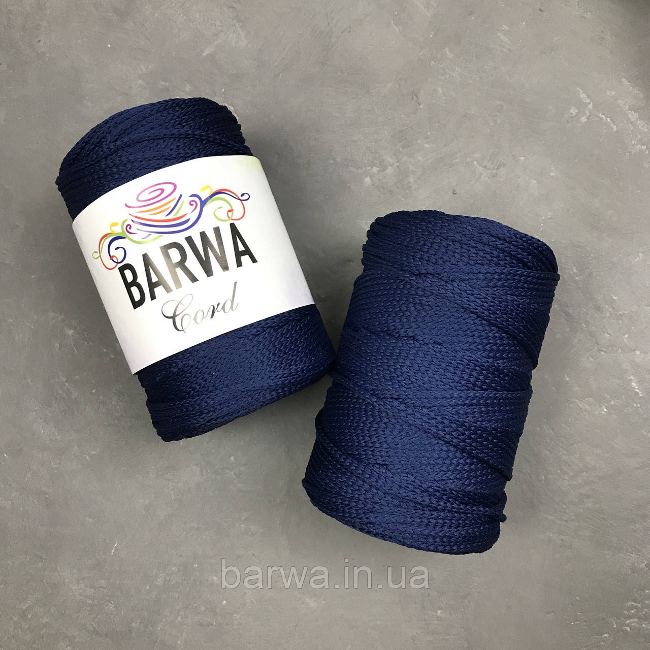 Шнур поліефірний 3 мм без сердечника . колір Темно синій