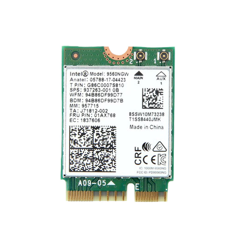 Wi-fi+BT модуль M.2 Intel Wireless-AC 9560 9560NGW (937263-001) 802.11 b, g, n, ac, 1.73 Gbps 2,4 GHz/5 GHz! CNVio