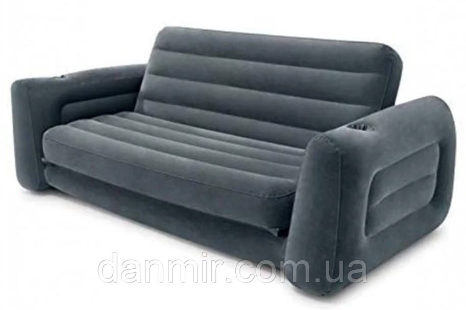 Надувний розкладний диван Intex 66552 (224*203*66 см), фото 1