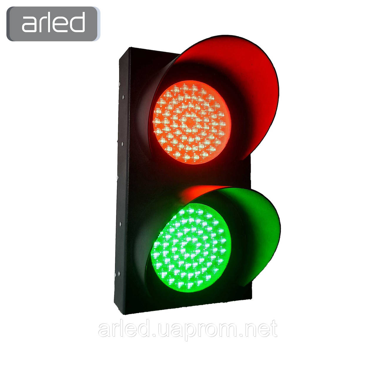 Світлофори світлодіодні New Pharos 10 Вт. діаметр 120 мм сигнальний, транспортний (2-х секційний)