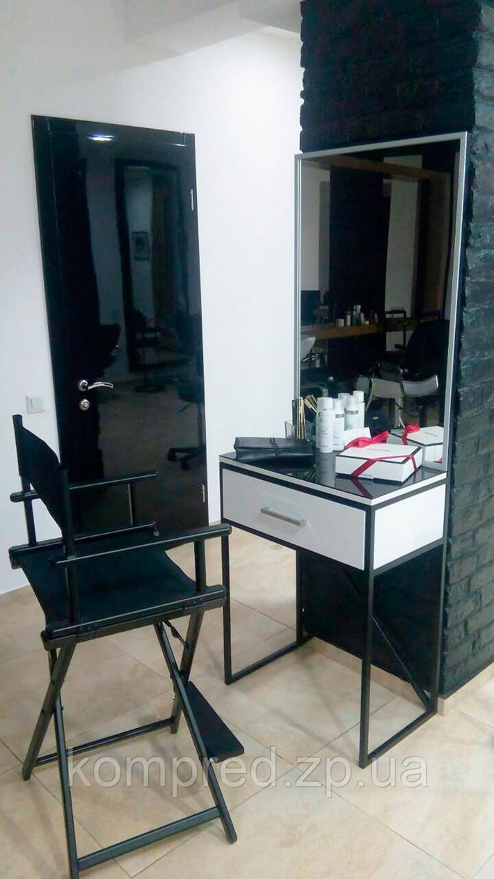 Стіл для візажу з ящиком без підсвітки 1000*350*1900 Kompred, фото 1