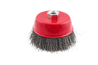 Щітка торцева Intertool BT-1065 65 мм рифлена для УШМ, для роботи з деревом, бетоном і металом