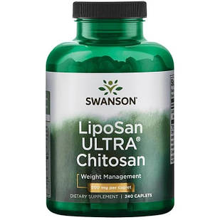 Swanson LipoSan ULTRA Chitosan Ліпосан УЛЬТРА Хітозан, 500 мг, 240 капсул