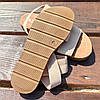 Бежеві босоніжки, шльопанці тапки жіночі сандалі без каблука бежеві босоніжки шльопанці тапки сандалі, фото 2