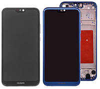 Дисплей для Huawei P20 Lite (ANE-L21, ANE-LX1), Nova 3e, модуль (экран и сенсор), с рамкой, оригинал