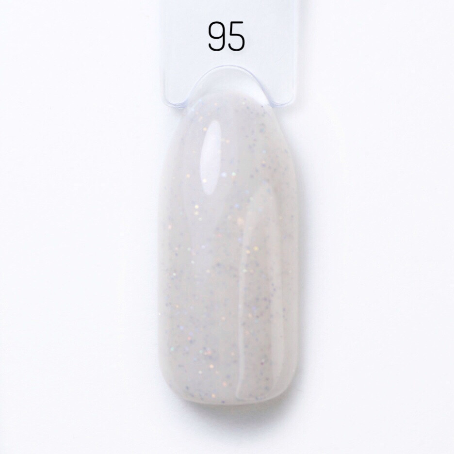 Гель-лак для нігтів Bravo №95 Райдужний Білий Rainbow white 10мл