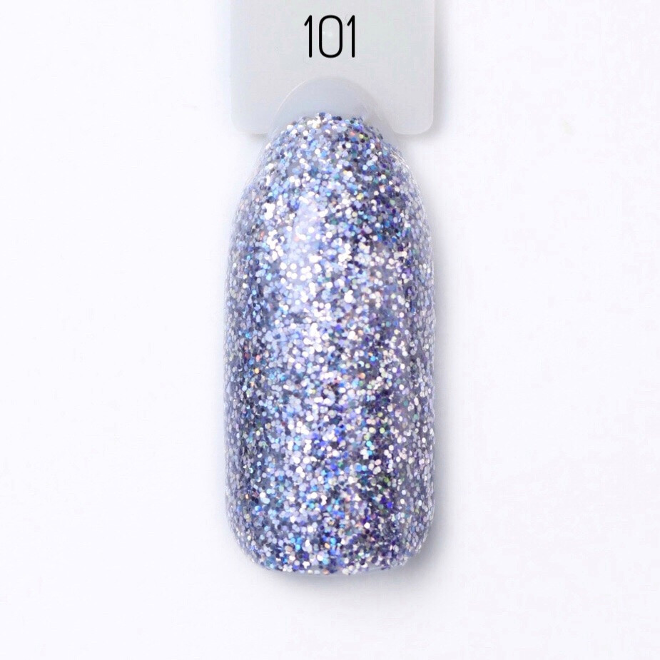 Гель-лак для нігтів Bravo №101 Діамантовий Сріблястий Diamond silver 10мл, фото 1