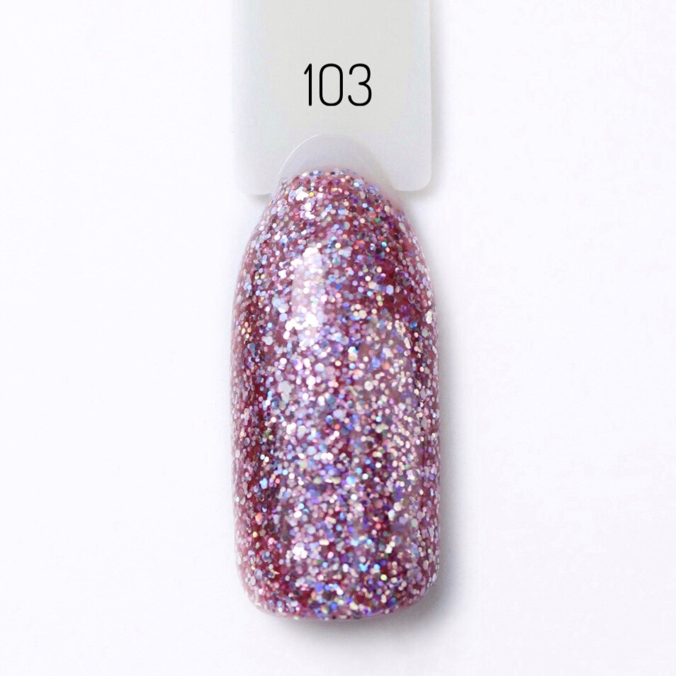 Гель-лак для нігтів Bravo №103 Діамантовий рожевий Diamond pink 10мл
