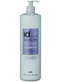 Шампунь для освітленого і блондованого волосся idHair Elements XCLS Blonde Silver Shampoo 1000 мл