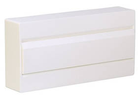 Щит на 18 модулів накладної з білої дверцятами Hager Cosmos VD118PD