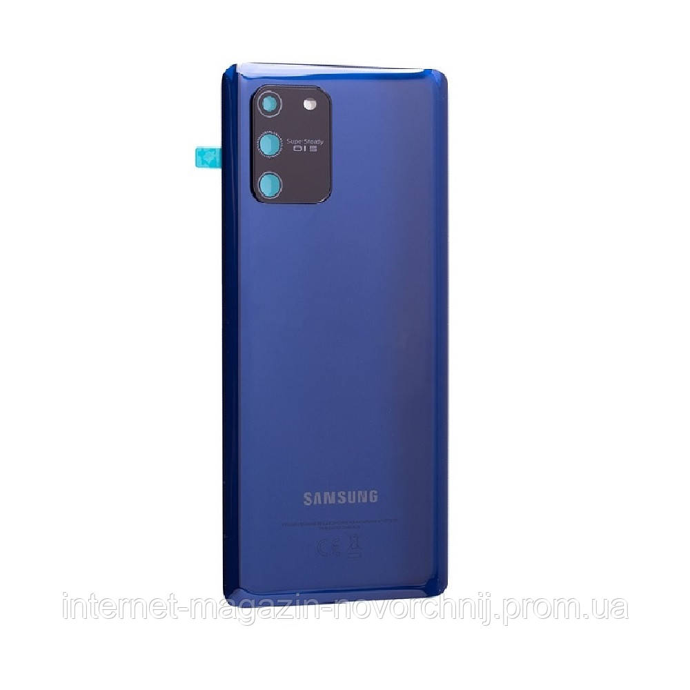 Кришка задня Samsung G770 Galaxy S10 Lite Блакитна Blue GH82-21670C, оригінал!