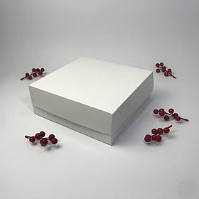 Коробка для капкейків (9 шт), 250*250*90 мм, без вікна, біла