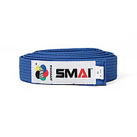 Пояс для кімоно SMAI Deluxe WKF Approved синій 240