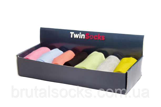 Жіночий набір коротких шкарпеток (бренд BOX) від ТМ TwinSocks - 7 шт на Ваш вибір