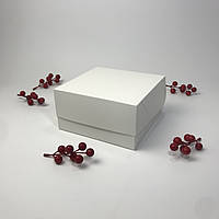 Коробка для капкейков (4 шт), 170*170*90 мм, без окна, белая