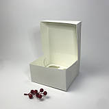 Коробка для капкейків (4 шт), 170*170*90 мм, без вікна, біла, фото 3