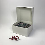Коробка для капкейків (4 шт), 170*170*90 мм, без вікна, біла, фото 4