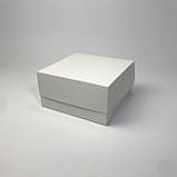 Коробка для капкейків (4 шт), 170*170*90 мм, без вікна, біла, фото 5