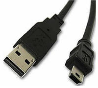 Кабель mini USB (DKE-2) длина 0,8 метра Черный