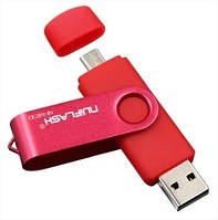 OTG USB Флеш накопитель 32GB Nuiflash micro USB Красный