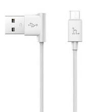 Кабель Hoco UPM 10 micro USB угловой длина 1,2 метрa Белый