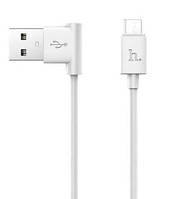 Кабель Hoco UPM 10 micro USB кутовий довжина 1,2 метрa Білий