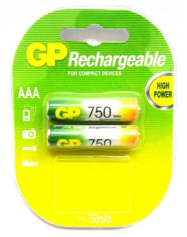 Акумулятор GP Rechargeable R03 750 mAh Ni-MH