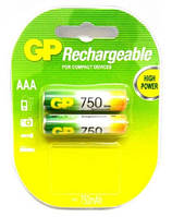 Аккумулятор GP Rechargeable R03 750 mAh Ni-MH