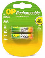 Аккумулятор GP Rechargeable R03 600 mAh Ni-MH
