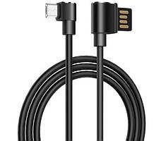 Кабель Hoco U37 micro USB кутовий довжина 1,2 метрa Чорний