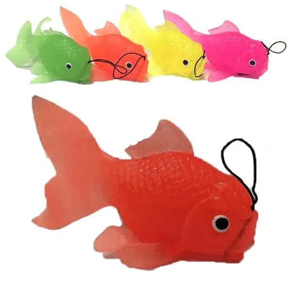 Іграшка Рибка гумова комплект 10 шт., фото 1