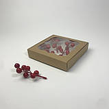 Коробка для пряника, 150*150*30 мм, з вікном, крафт, фото 3