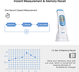Термометр інфрачервоний AOV вимірювання температури тіла немецький датчик Heimann, фото 8