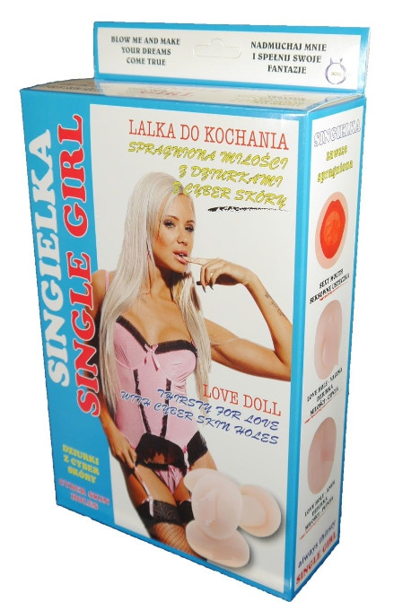 Надувна лялька "Singielka" з вставкою з кібершкіри