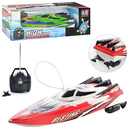 KMM1681 Катер на управлінні, 31-7-10,5 см, 2 кольори, на батарейці, у коробці, 38-13-14 см