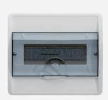 Щит на 8 модулів накладної з прозорою дверцятами Hager Cosmos VD108TD, фото 1