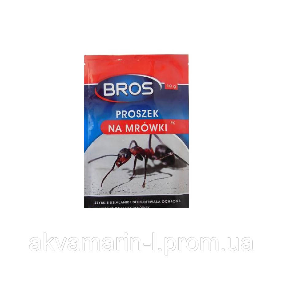 Порошок инсектицидный BROS- от муравьев 10г - фото 1 - id-p984335533