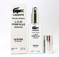 Тестер женский Lacoste Eau De L.12.12 Pour Elle Sparkling ( Лакоста Спарклинг) 60 мл