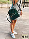 MY549PRA Рюкзак-сумка "Apple" Зелений. Натуральна шкіра. Замш., фото 8