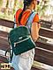 MY549PRA Рюкзак-сумка "Apple" Зелений. Натуральна шкіра. Замш., фото 7